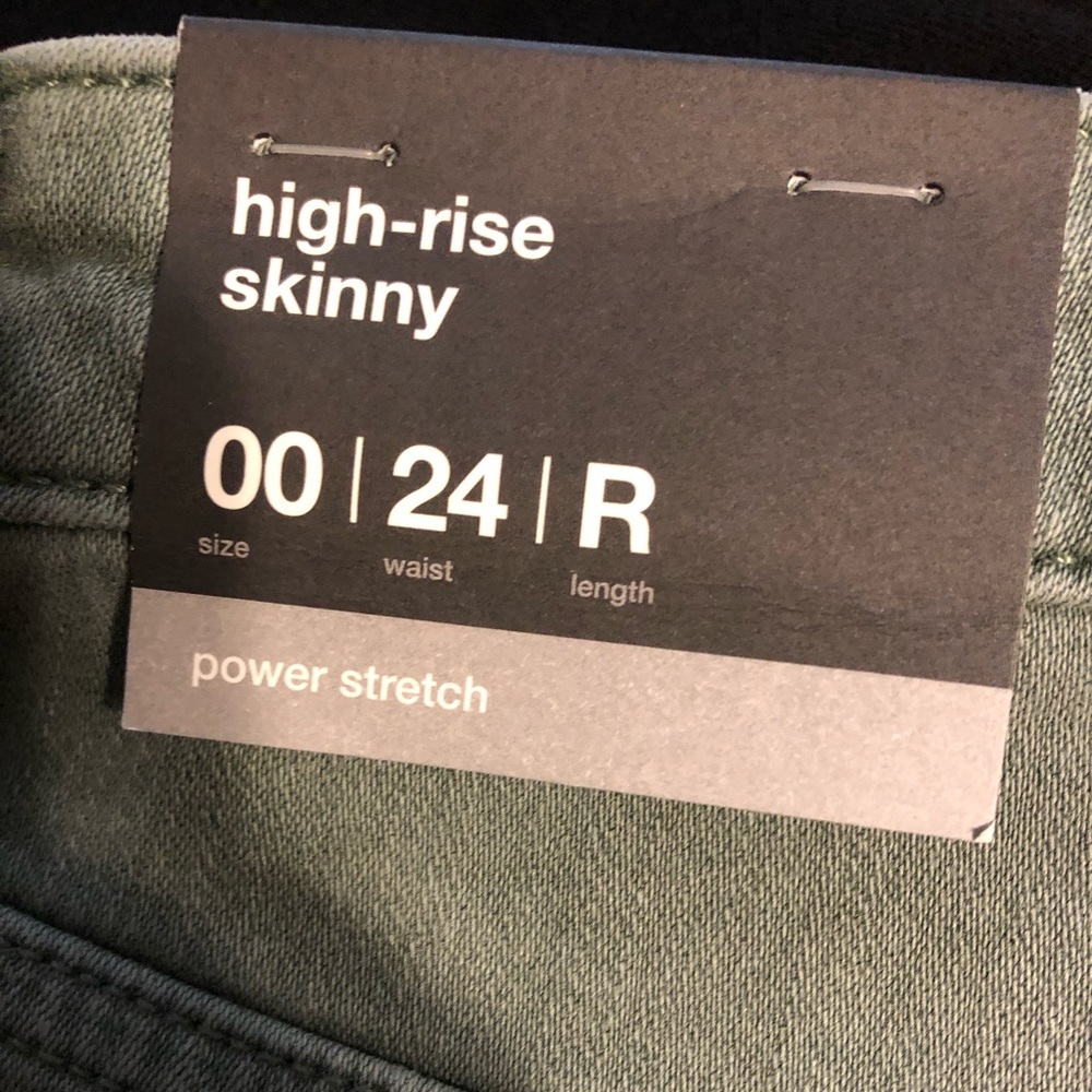 Mossimo High Rise Skinny Power Stretch Jean 00/24R - Picture 6 of 8